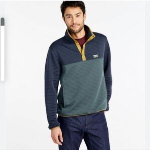 L.L. Bean Airlight Knit Color Block Pullover Men Size Large